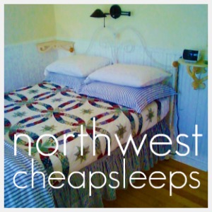 northwest cheapsleeps logo, photo by Chad Lewis